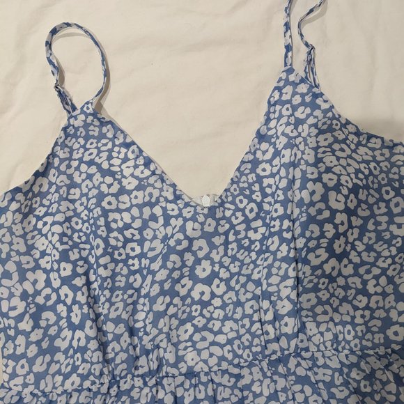 Blue Leopard Mini Dress - Picture 4 of 5